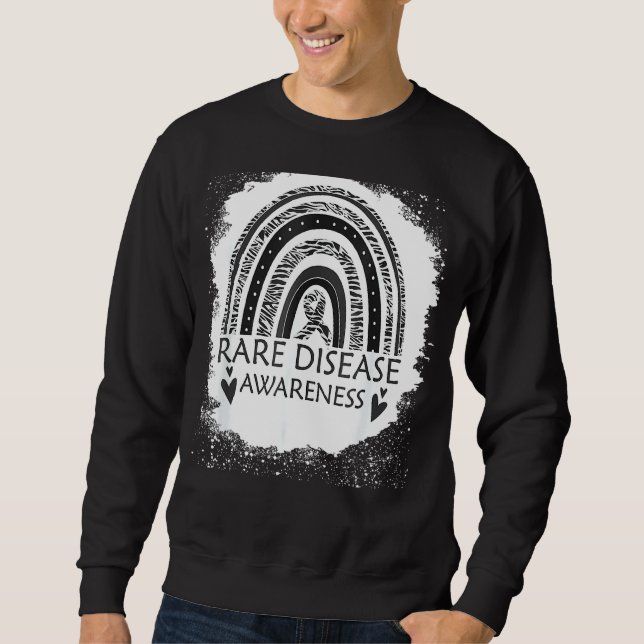 Sudadera Conciencia sobre la enfermedad rara Cinta cebra ar (Anverso)