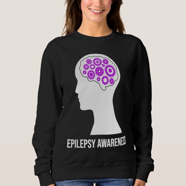 Sudadera Conciencia sobre la epilepsia Cerebro Consciente G (Anverso)