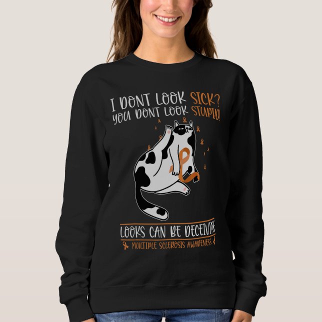 Sudadera Conciencia sobre la esclerosis múltiple, no me veo (Anverso)