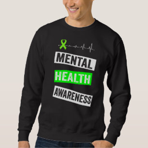Sudadera Conciencia sobre la salud mental: usamos verde