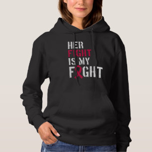 Sudadera Conciencia sobre leucemia Su Lucha Es Mi Apoyo De