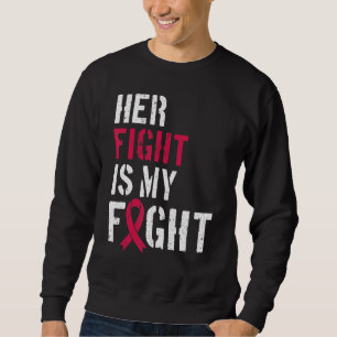 Sudadera Conciencia sobre leucemia Su Lucha Es Mi Apoyo De