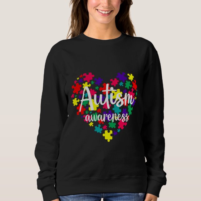 Sudadera Concienciación sobre autismo esencial (Anverso)
