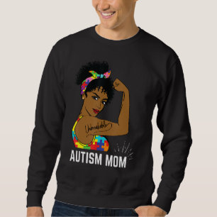 Sudadera Concienciación sobre autismo madre fuerte madre af