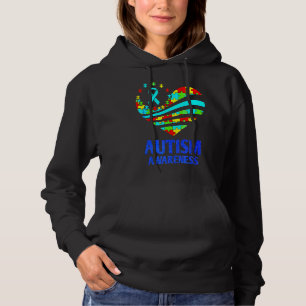 Sudadera Concienciación sobre autismo Mujeres H Eart Su Ppo