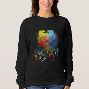 Sudadera Concienciación sobre autismo Niños videojuegos rom
