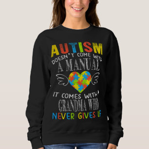 Sudadera Concienciación sobre autismo para la abuela del au