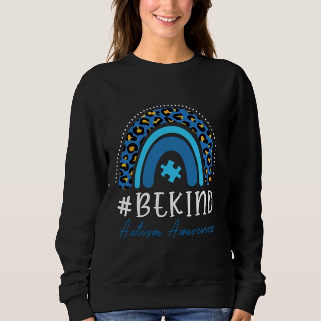 Sudadera Concienciación sobre el autismo de Be Kind Mujeres (Anverso)