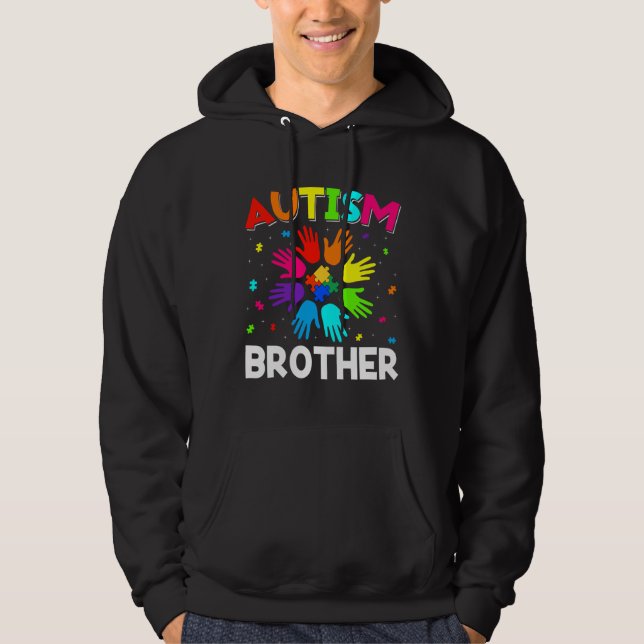 Sudadera Concienciación Sobre El Autismo Retro Ayuda Al Her (Anverso)