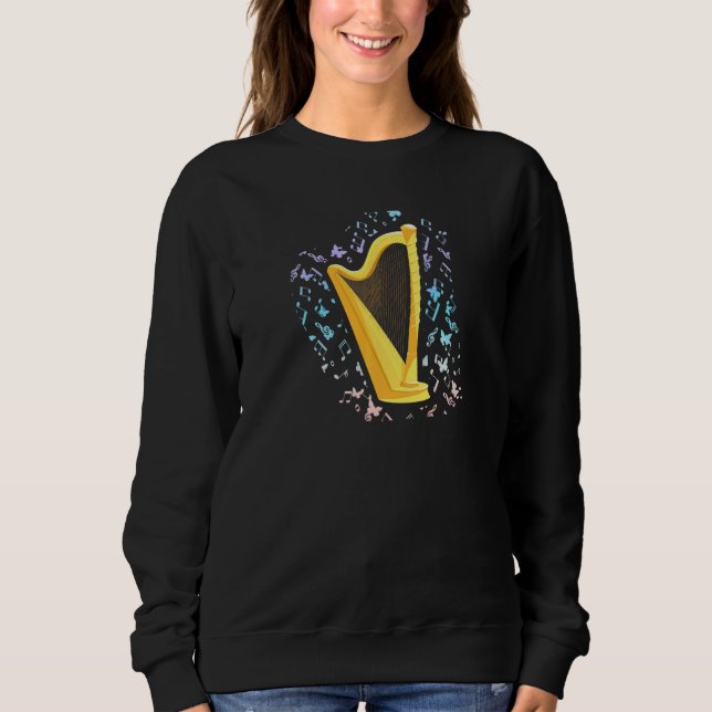 Sudadera Concierto de la Orquesta Musical Harp Gig Rhythm T (Anverso)