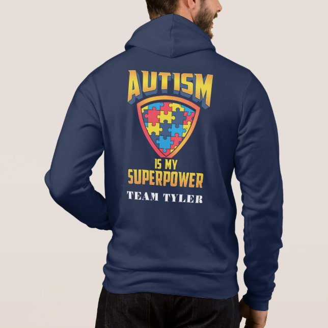 Sudadera Concordancia de Personalizado de conciencia sobre  (Reverso)