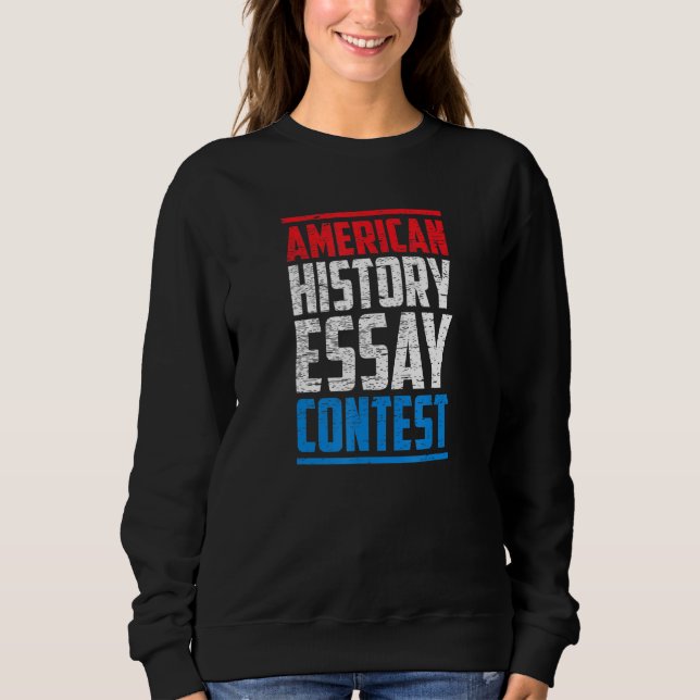 Sudadera Concurso de Ensayo de Historia Americana (Anverso)