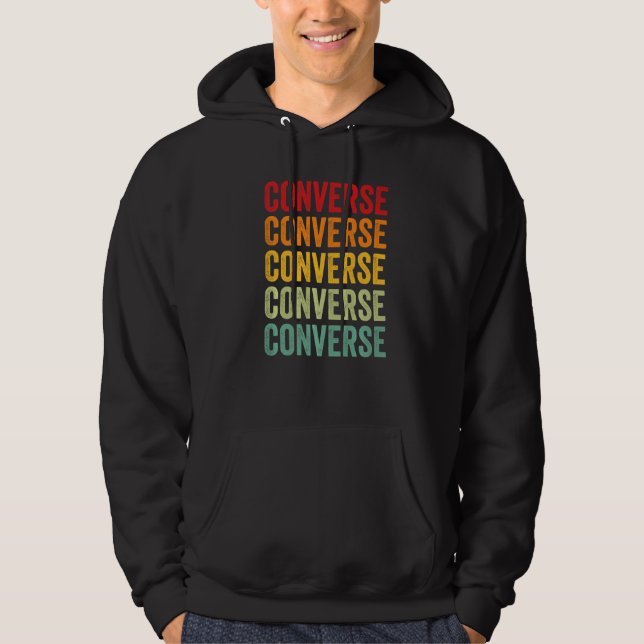 Sudadera Condado de Converse Wyoming Texto Arcoíris (Anverso)