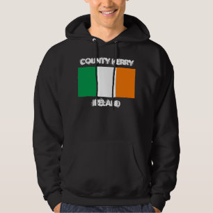 Sudadera Condado de Kerry, Irlanda con bandera irlandesa