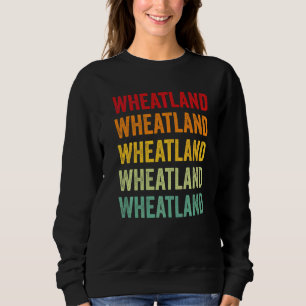 Sudadera Condado de Wheatland Montana Texto Arcoíris