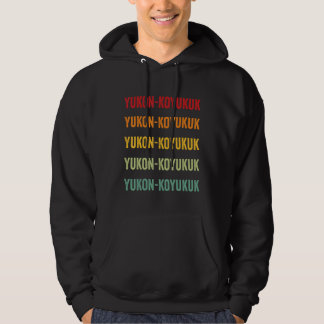 Sudadera Condado de Yukon Koyukuk Alaska Diseño de Texto Ar