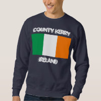 Condado Kerry, Irlanda con la bandera irlandesa