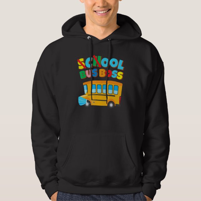 Sudadera Conductor De Autobús Escolar 100 Días De Máscara E (Anverso)