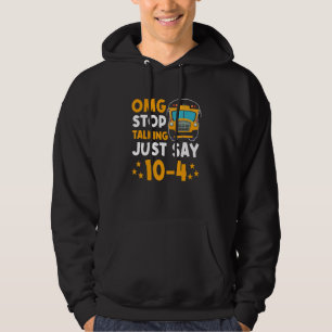 Sudadera Conductor de Autobús Escolar Amarillo OMG Deja de