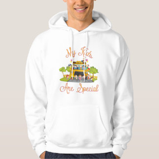 Sudadera Conductor de autobús escolar Mis hijos son especia