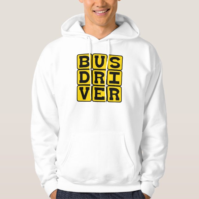 Sudadera Conductor de Autobús, Profesión de Transporte (Anverso)