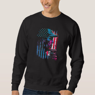 Sudadera conductor de camión diésel de grandes plataformas