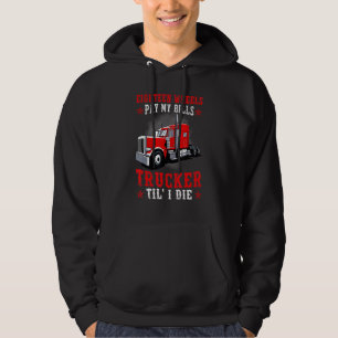 Sudadera Conductor De Camioneros Para Hombres Dieciocho Rue