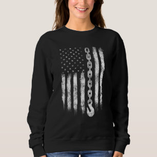 Sudadera Conductor De Camiones De Vapor Hombres Bandera Est