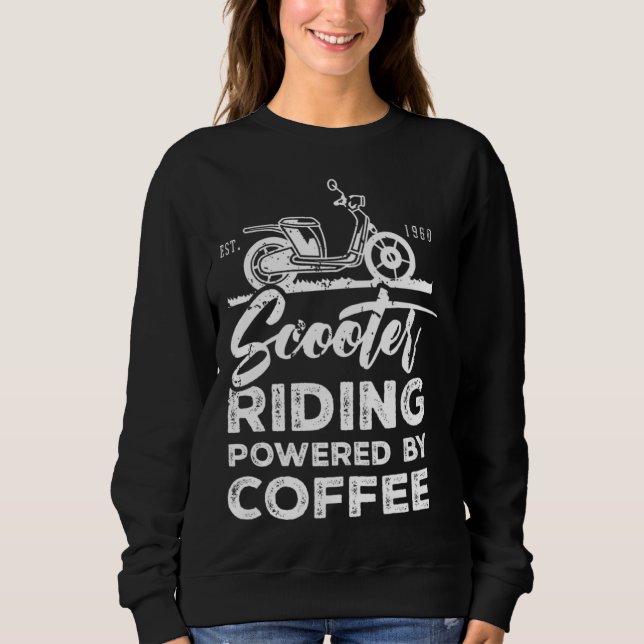 Sudadera Conductor de Scooter Ciclomotor Conduciendo Dicien (Anverso)