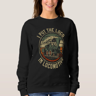 Sudadera Conductor de trenes de vapor Trainspotting Locomot
