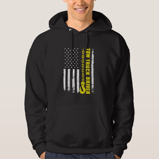 Sudadera Conductor de un camión de remolque Vehículo de eng (Anverso)