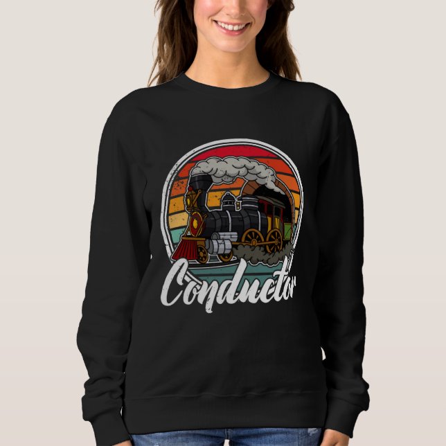 Sudadera Conductor railroad Model station Railway worker  2 (Anverso)