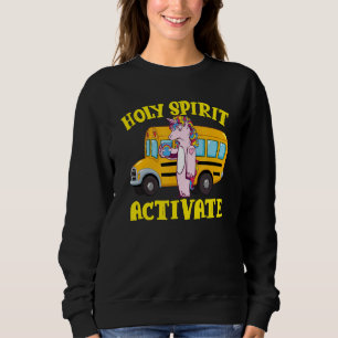 Sudadera Conductor unicornio de autobús escolar de Holy Spi