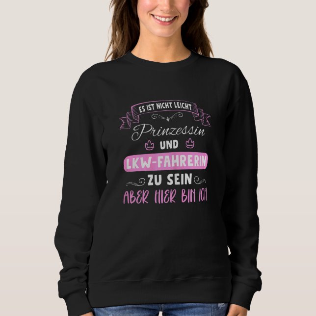 Sudadera Conductora de camiones para mujeres (Anverso)