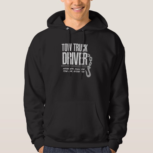 Sudadera Conductores de camiones de remolque de arrastre de (Anverso)