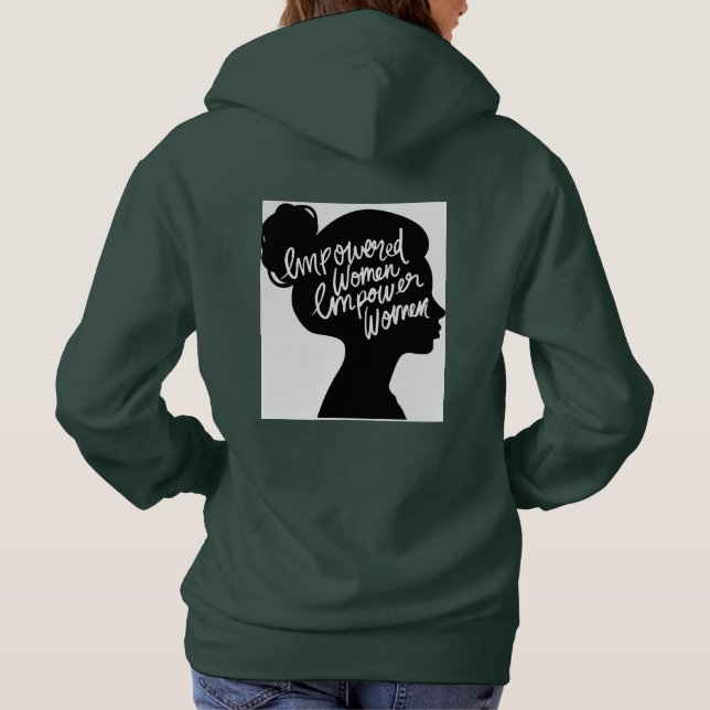 Sudadera Conectado, potenciado, inspirado - Motivacional (Reverso)