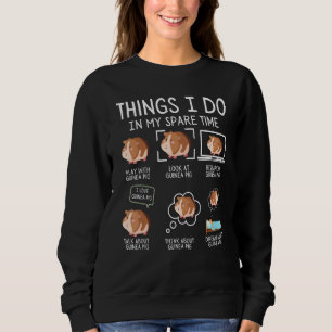 Sudadera Conejillo de Indias Cosas que hago en mi tiempo li
