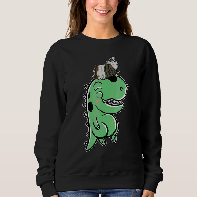 Sudadera Conejillo de indias en dinosaurio   Conejillo de i (Anverso)