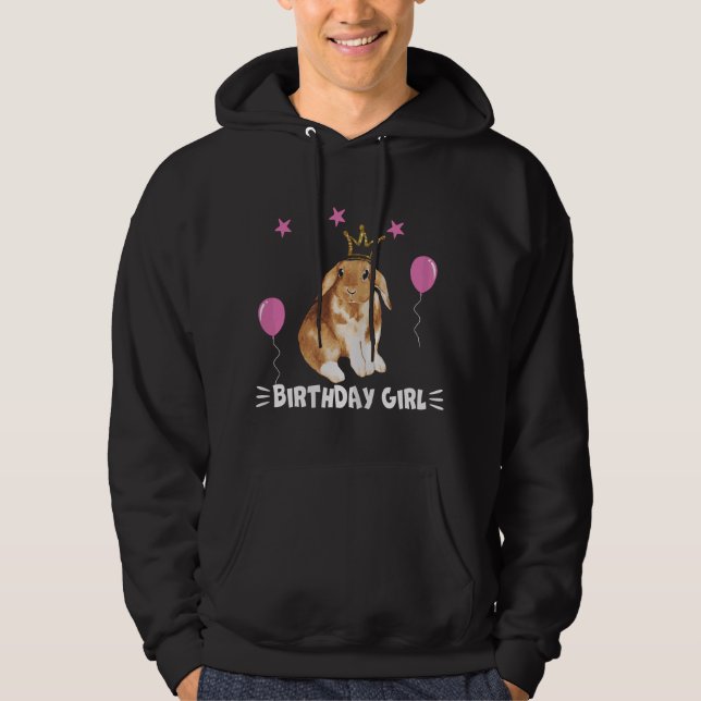 Sudadera Conejita Princesa Cumpleaños Conejo Bonito gi (Anverso)
