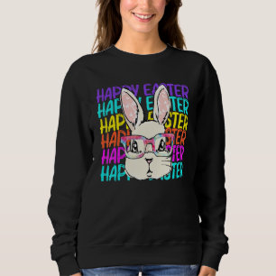 Sudadera Conejito con glándulas de tino feliz día de Pascua