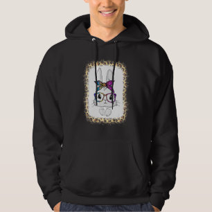 Sudadera Conejito de Pascua con lentes Leopardo Pascua