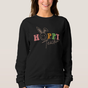 Sudadera Conejito de Pascua lindo Vintage Happy Easter Hopp