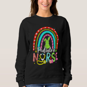 Sudadera Conejito lindo arcoiris Enfermera pediátrica conej