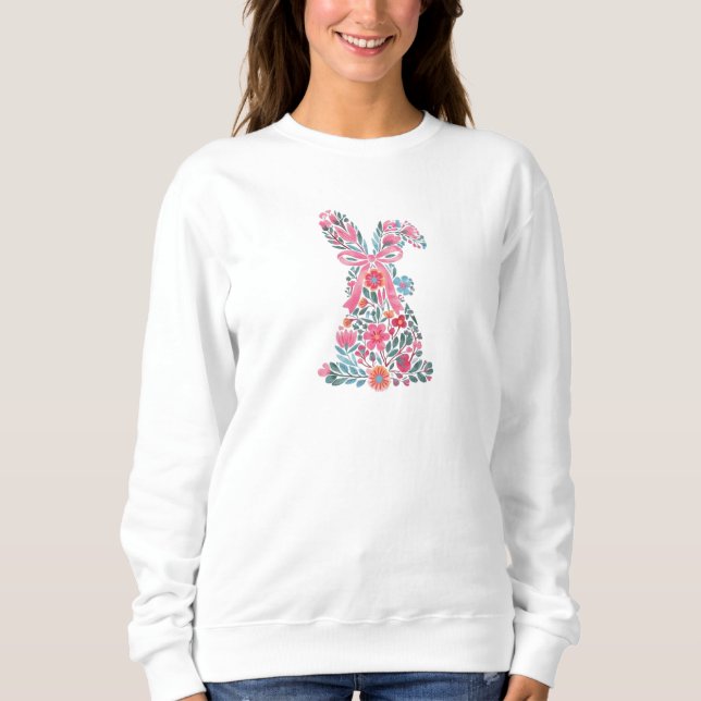 Sudadera Conejito Pascua Coqueta (Anverso)