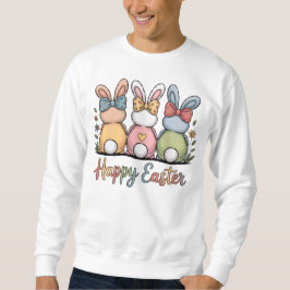 Sudadera Conejitos de Pascua en Pastel | Feliz Floral Alegr