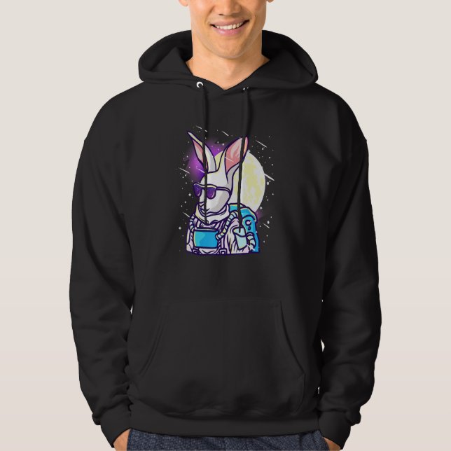 Sudadera Conejo astronauta - En el espacio (Anverso)