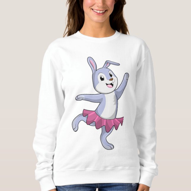 Sudadera Conejo como Ballerina en Ballet (Anverso)