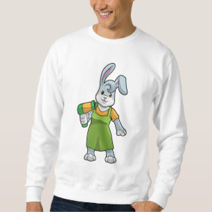 Sudadera Conejo como peluquería con secador de pelo