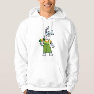 Sudadera Conejo como peluquería con secador de pelo