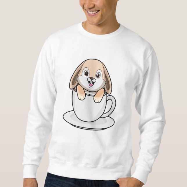 Sudadera Conejo con Copa de Café (Anverso)